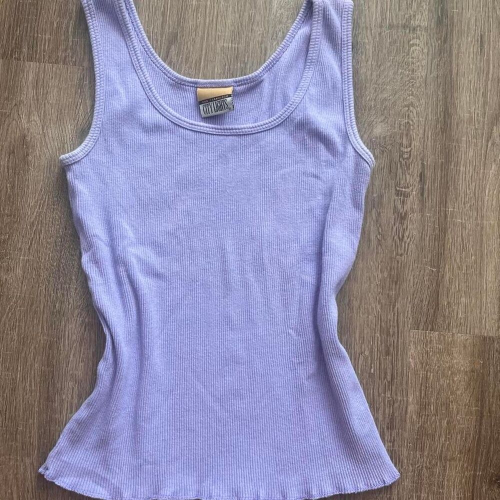 Vintage City Lights Lilac Tank top
